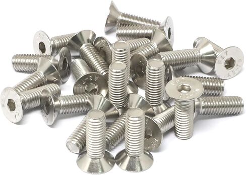 iexcell 850 Pcs M3 x 4/5/6/8/10/12/14/16/18/20/25/30 Stainless Steel 304 Hex Socket Flat Head Cap Screws Bolts Nuts Assortment Kit in Kuwait