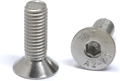 iexcell 850 Pcs M3 x 4/5/6/8/10/12/14/16/18/20/25/30 Stainless Steel 304 Hex Socket Flat Head Cap Screws Bolts Nuts Assortment Kit in Kuwait