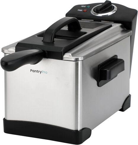 4 Liter / 4.2 Quart Stainless Steel Dual-Tank Electric Deep Fryer, 1800 W, Dual Temperature Control, 2 Baskets, Odor Filter in Saudi Arabia