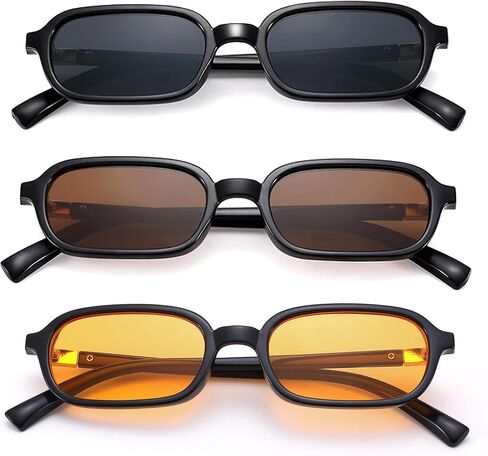 Pro Acme Rectangle Sunglasses for Women Men Trendy Small Rectangular Vintage Sun Glasses in Kuwait