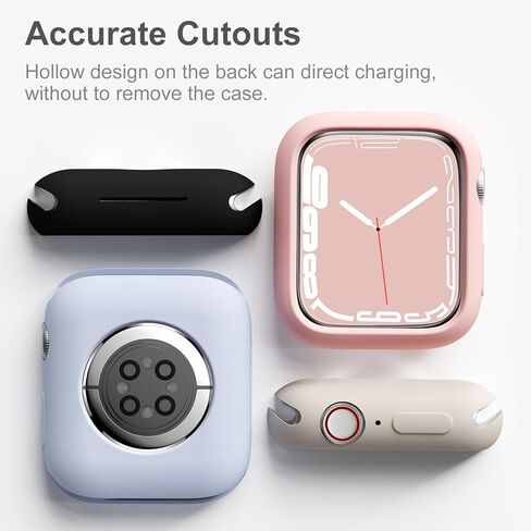 XYF [12 Pack Compatible for Sport Apple Watch Case 46mm Series 10, Silicone Soft Bumper Face Cover for iWatch Series 10 9 8 7 6 SE 5 4 3 2 1 Ultra [NO Screen Protector] (12pack, 46) in Kuwait