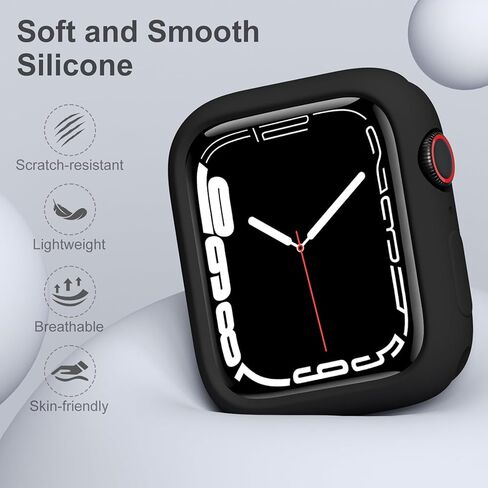 XYF [12 Pack Compatible for Sport Apple Watch Case 46mm Series 10, Silicone Soft Bumper Face Cover for iWatch Series 10 9 8 7 6 SE 5 4 3 2 1 Ultra [NO Screen Protector] (12pack, 46) in Kuwait