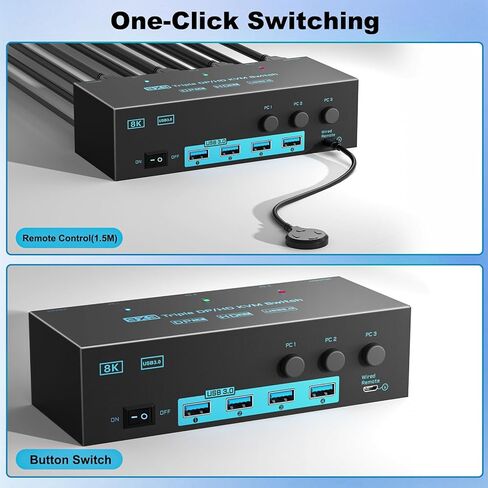 10GBPS USB C SWITCHER 2 شارك أجهزة الكمبيوتر 2 USB-C و 2 USB-A الأجهزة 2 المحمول مفتاح USB-C لكاميرا Mouse Mouse Camera USB ، مفتاح USB مع كابلات بيانات USB-C و REMOTE السلكية in Kuwait