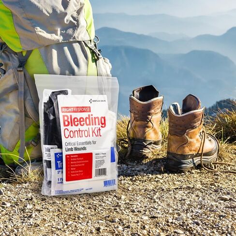 First Aid Only 91134 Critical Essentials Bleeding Control Kit for Limb & Torso Wounds, 8 Pieces in Saudi Arabia
