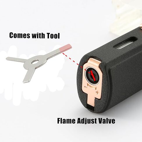 420 Carbon Steel 𝐂𝐮𝐭𝐭𝐞𝐫 ومجموعة هدايا أخف وزنا ، مدمجة 𝐏𝐮𝐧𝐜𝐡 ، ثلاثية طائرة من الشعلة ذات الشعلة الصغيرة ، أخف وزنا قابلة لإعادة الملء ، رمادي. (تباع بدون غاز) in Kuwait