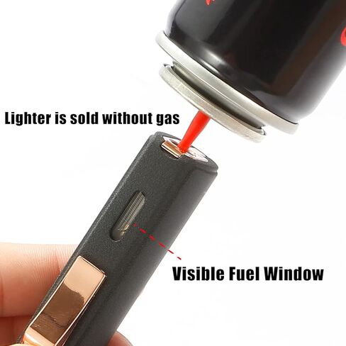 420 Carbon Steel 𝐂𝐮𝐭𝐭𝐞𝐫 ومجموعة هدايا أخف وزنا ، مدمجة 𝐏𝐮𝐧𝐜𝐡 ، ثلاثية طائرة من الشعلة ذات الشعلة الصغيرة ، أخف وزنا قابلة لإعادة الملء ، رمادي. (تباع بدون غاز) in Kuwait