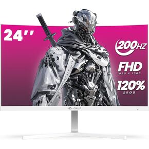 CRUA 27" Curved Gaming Monitor, QHD(2560x1440P) 144Hz/165Hz 99% sRGB Professional Computer Monitors, Support AMD FreeSync, Wall Mountable Installs(HDMI, DP)-Black