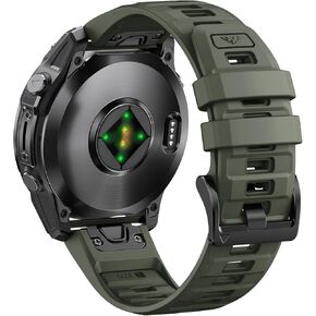 Notocity Sport Band متوافق مع Fenix ​​6x Pro Band ، شريط مراقبة سيليكون QuickFit 26 مم لـ Fenix ​​7x/7x Pro Sapphire Solar/6x/5x/5x Plus/Fenix ​​8 51mm/Fenix ​​3/Tactix // Descent Mk2i/Quatix/Enduro