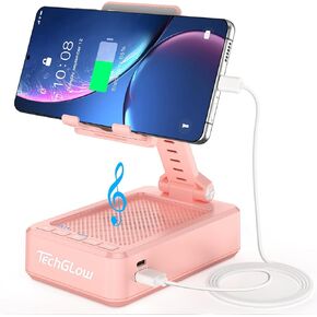 Gifts for Men Women Foldable Cellphone Stand with Bluetooth Speaker and Power Bank Birthday Gift Idea for Mom Dad Cool Gadget Tech Gifts