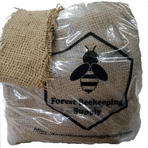 Premium Smoker Fuel for Beekeeping | Jute Burlap Smoker Fuel | Lights Easily with Match or Lighter | Long Continuous Burn | Produces Light, Cool Smoke | 5 Pound Bag