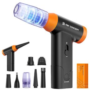 K & F Concept 14 في 1 منفضة الهواء المضغوطة ، قابلة للتعديل قابلة للتعديل 150000 دورة في الدقيقة ، منفاخ الهواء الكهربائي القابل للتعديل والمحمولة للسيارة النظيفة العميقة للوحة المفاتيح- استبدال علب الهواء المضغوطة in Kuwait