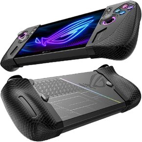 JSAUX Silicone Grip Protection Case Compatible with ROG Ally X, ROG Ally X Grip, ROG Ally X Grip Skin, Asus Rog Ally X Accessories, Silicone Sleeve Set (one Left and one Right)- PC0113 Black