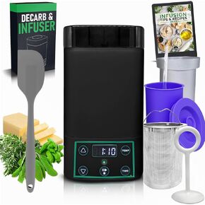 Decarboxylator and Infuser, Magic Herb Butter Maker Machine, Herb Oil Infuser Machine, Tincture Machine, Gummy Maker Machine, Herb Extractor, Decarb Box, Tincture Maker Kit, EdiOven