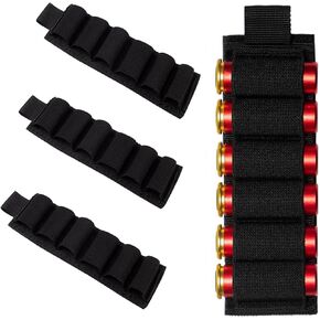 Thorn 4 Packs 6 Rounds Shotgun Shell Holder, Velcro Shotgun Shell Holder 12/20 Gauge, Esstac Shotgun Card, Rifle Ammo Holder, Gun Stock Ammo Holder, Shotgun Side Saddle, KSG Shotgun Accessories
