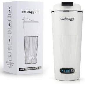 GO Heated Coffee Mug, Travel Mug, 13.5 OZ. Smart Mug, Battery Powered Heated Coffee Mug, Great for Coffee and Tea, Snap on Magnetic Charging Cord, New and Improved (Mint Green) in Kuwait