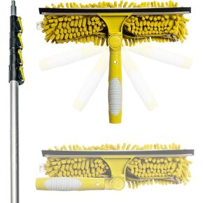 DocaPole Microfiber Flex-and-Stay Ceiling Fan Duster with Removable Microfiber Chenille Dusting Cloth; Use by Hand or Attach to DocaPole Telescopic Extension Pole (Pole Not Included)