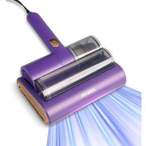 Bed Vacuum Cleaner，13Kpa Strong Suction and Low Noise, UV Light, Washable HEPA Filter for Deep Clean，Handheld Vacuum Effectively Clean Up Bed,Mattress Vacuum Corded,Sofas, Pet Hair and Carpets.