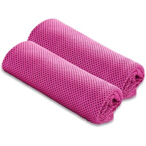 JUAN & JASMIN Quick Dry Cooling Sport Towel (Red)