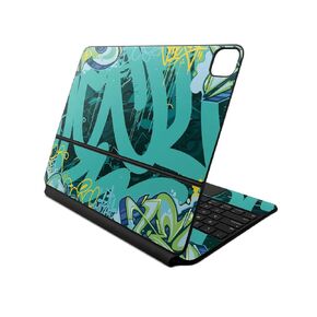 Skin Compatible with Apple Magic Keyboard for iPad Air 13-inch (M2) 2024 - CyanTag - Premium 3M Vinyl Protective Wrap Decal Cover - Easy to Apply | Crafted in The USA by MightySkins