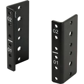 12U Vertical Server Rack Rail Pair Kit DIY Rack Rails Kit, 12-24 Screws Included to Mount Equipment, Black