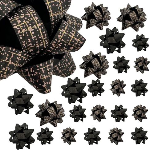 WOPARTY Rainbow Gifts Bow Assortment (25Pcs multicolour) colorful Wrap Bows for wrapping,Multicolor present bows for Christmas, Birthday, Weddings, Baby Showers,Party in Saudi Arabia