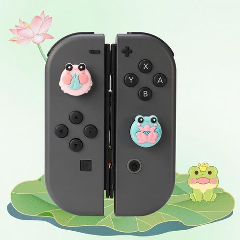 PERFECTSIGHT Switch Thumb Grips, Cute Joystick Caps for Nintendo Switch, 4 PCS Thumbstick Cover for Switch Lite, Switch OLED, Analog Stick Button Cover for NS Joycon Controller (Black Z Eyes) in Kuwait