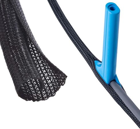 49FT-3/10 inch Starlink & Mini Cable Protector, Split Sleeve Wire Loom Tubing with Stringing Tool - Abrasion-Resistant Sleeving for Wear Protection, Extend Cable Life - White in Kuwait