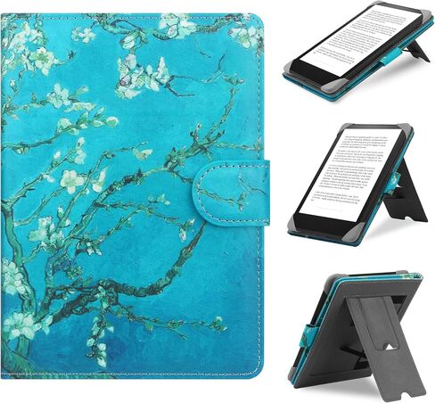 Universal Case Compatible with 6.8"-7" Kobo/Pocketbook/TolinoKindle Paperwhite/Kobo Clara HD/Kobo Clara 2E Leather Stand Cover for 6-6.8'' E-Book eReader,Constellation in Kuwait