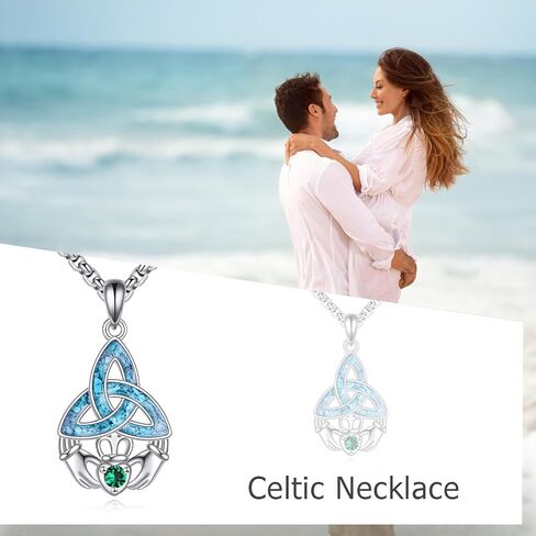 Italian Horn Necklace Sterling Silver Italian Horn Turquoise Pendant Necklace Italian Horn Jewelry Gifts for Women Men in Kuwait