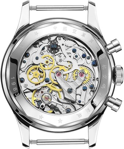 1963 Watch Men's 40mm Panda Dial Mechanical Chronograph Authentic ST19 Manual Winding Movement Sapphire Crystal Analog Luminous Hand in Saudi Arabia