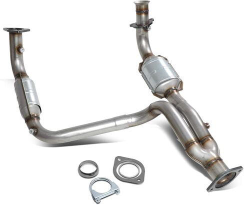 DNA MOTORING Factory Style Catalytic Converter Exhaust Y-PipeCompatible with 07-09 Silverado Tahoe Sierra Tahoe 4.8 5.3 6.0L, OEM-CONV-002 in Saudi Arabia