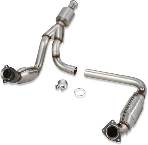 DNA MOTORING Factory Style Catalytic Converter Exhaust Y-PipeCompatible with 07-09 Silverado Tahoe Sierra Tahoe 4.8 5.3 6.0L, OEM-CONV-002 in Saudi Arabia