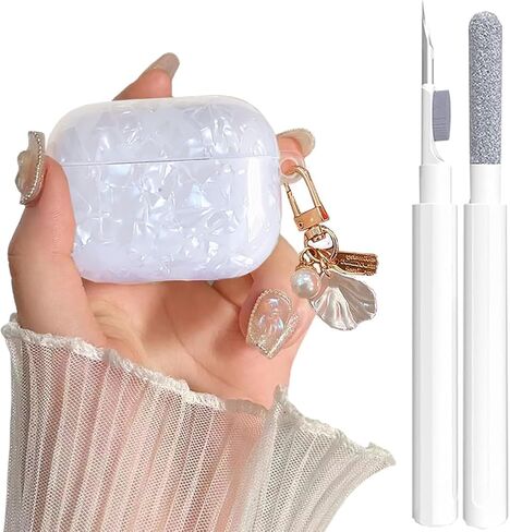 Cute AirPods 4 Clear Case, Girly 3D Bow Design Soft TPU Protective Shockproof Kawaii Apple iPod 4th Generation Cover with Cleaner Kit & Keychain Girls Women in Kuwait