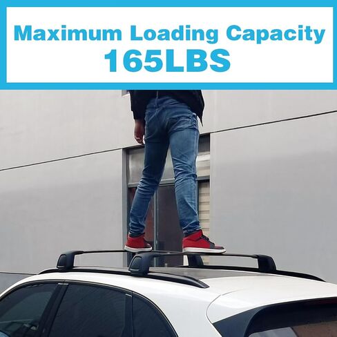 HEKA 260 LBS حامل سقفي قضبان متقاطعة تناسب جيب جراند شيروكي 2011-2021 ألومنيوم مضاد للسرقة حامل البضائع على السطح ملحقات العارضة in Kuwait