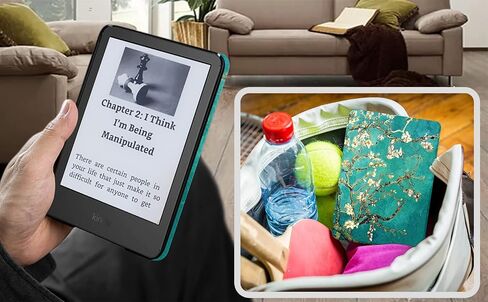 Plobors Case for Kindle 6" Display E-Reader (11th Generation, 2024 Release), Soft PU Leather Cover with Auto Wake/Sleep, Not Compatible with LG 6 inch Cellphone (Black) in Kuwait