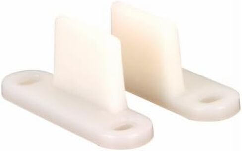 Prime-Line N 6559 White Plastic, Sliding Panel Door Bottom Guides (Single Pack) in Saudi Arabia