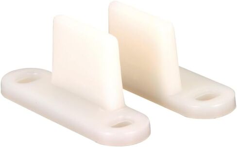 Prime-Line N 6559 White Plastic, Sliding Panel Door Bottom Guides (Single Pack) in Saudi Arabia