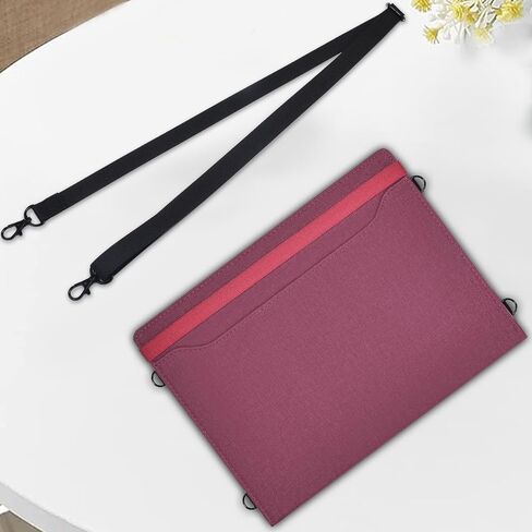 E NET-CASE Case for Remarkable Paper Pro, 360 Degree Rotating Stand Cover with Pen Holder/Hand Strap/Carrying Shoulder Strap & Auto Sleep/Wake for Remarkable Paper Pro 11.8" 2024 Released (Red) in Kuwait