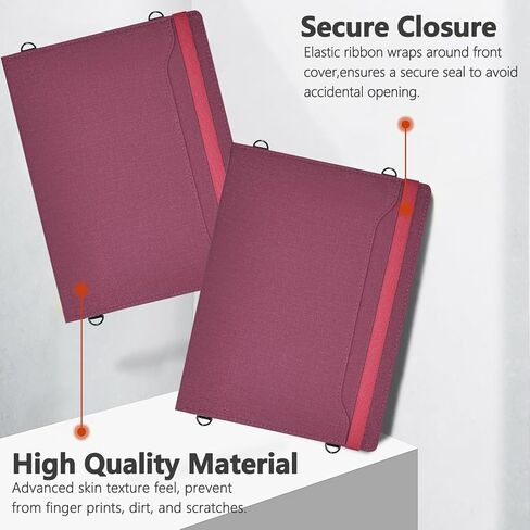 E NET-CASE Case for Remarkable Paper Pro, 360 Degree Rotating Stand Cover with Pen Holder/Hand Strap/Carrying Shoulder Strap & Auto Sleep/Wake for Remarkable Paper Pro 11.8" 2024 Released (Red) in Kuwait