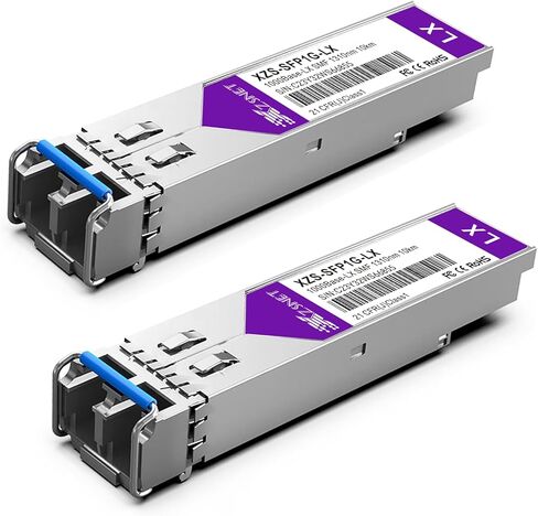 10GBASE-SR SFP+ Transceiver, 10G SFP+ to LC Multimode Fiber Module Compatible with Cisco SFP-10G-SR, Ubiquiti UniFi UF-MM-10G, Mikrotik S+85DLC03D, Meraki, Netgear, D-Link and More, 1 Pack in Kuwait