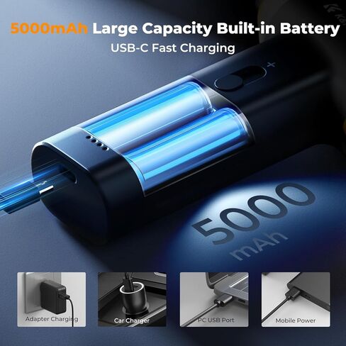 K & F Concept 14 في 1 منفضة الهواء المضغوطة ، قابلة للتعديل قابلة للتعديل 150000 دورة في الدقيقة ، منفاخ الهواء الكهربائي القابل للتعديل والمحمولة للسيارة النظيفة العميقة للوحة المفاتيح- استبدال علب الهواء المضغوطة in Kuwait