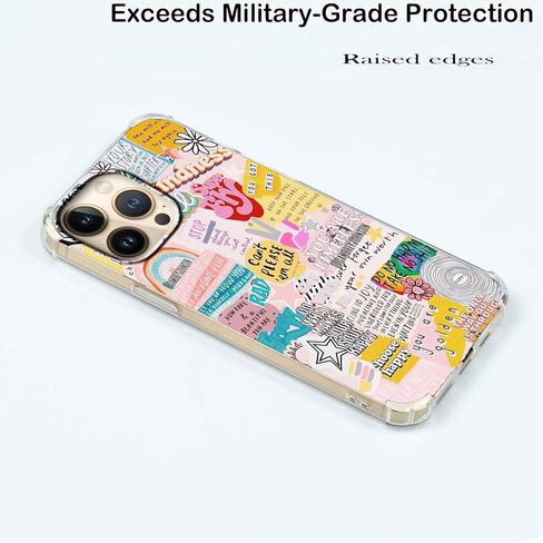 Case for iPhone 14 Pro with Christian Quotes Design,Jesus God Bible Verse Pattern Case for Girl Women Men,Clear Soft TPU Bumper Case,6.1"(Christian,14pr) in Kuwait