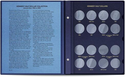 Whitman US Half Dollar Album Page with Blank Ports in Saudi Arabia