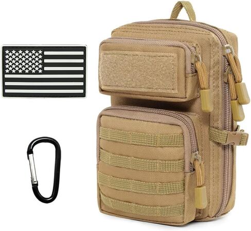 Tactical Molle Utility Pouch, Compact EDC Tool Pouch Bag Tactical Phone Pouches Medical EDC IFAK Pack Mini Waist Pouches in Kuwait