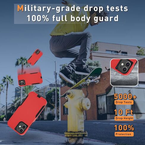 Xmon Case for iPhone 12 and 12 Pro, Heavy Duty Rugged Case Belt Clip Holster Kickstand Protective Cover [Shockproof] Compatible with Apple iPhone 12 and iPhone 12 Pro (Black) in Kuwait