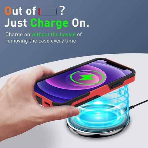 Xmon Case for iPhone 12 and 12 Pro, Heavy Duty Rugged Case Belt Clip Holster Kickstand Protective Cover [Shockproof] Compatible with Apple iPhone 12 and iPhone 12 Pro (Black) in Kuwait