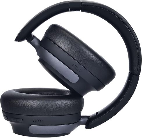C5 Active Noise Cancelling Headphones, Wireless Over Ear Bluetooth Headphones, 3EQ Modes via Button, 60H Playtime Lightweight Folding Stereo Bass Headset with Mic, for Travel Home Beige White in Kuwait