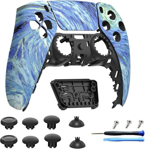 Front Shell Touchpad Compatible with PS5 Edge Controller, DIY Replacement Faceplate Custom Touch Pad Cover Set with Thumbsticks for PS5 Controller BDM-010 020 030 040 050 in Kuwait