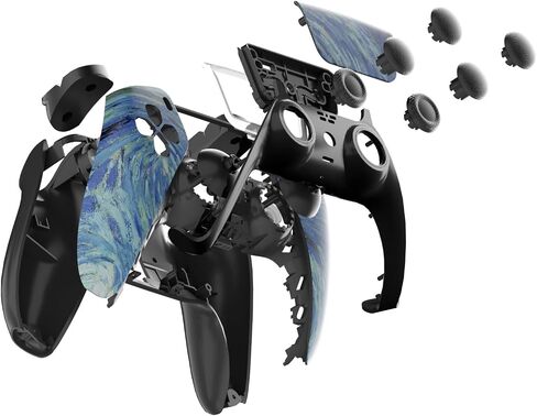 Front Shell Touchpad Compatible with PS5 Edge Controller, DIY Replacement Faceplate Custom Touch Pad Cover Set with Thumbsticks for PS5 Controller BDM-010 020 030 040 050 in Kuwait