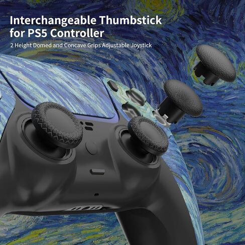 Front Shell Touchpad Compatible with PS5 Edge Controller, DIY Replacement Faceplate Custom Touch Pad Cover Set with Thumbsticks for PS5 Controller BDM-010 020 030 040 050 in Kuwait